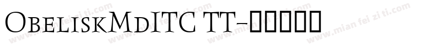 ObeliskMdITC TT字体转换